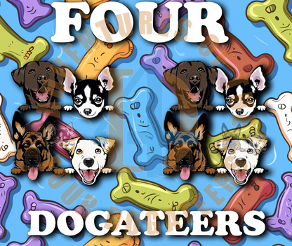 Four Dogateers Tumbler