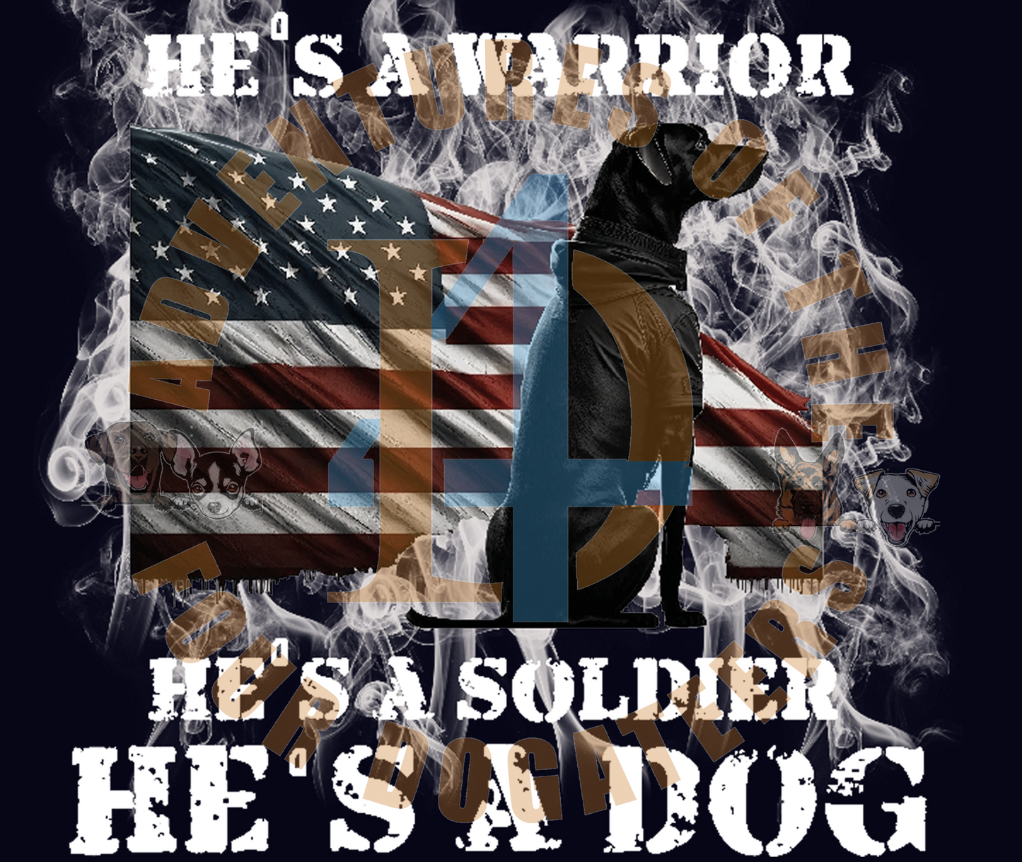 Warrior, Soldier, Dog Tumbler